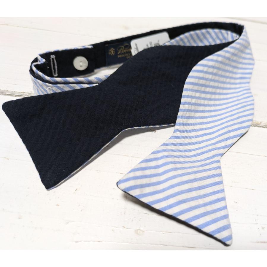 【並行輸入品】 ブルックスブラザーズ アメリカ製 シルク ボウタイ 蝶 ネクタイ ブルー メンズ Brooks Brothers necktie bowtie 001 | BROOKS BROTHERS | 01