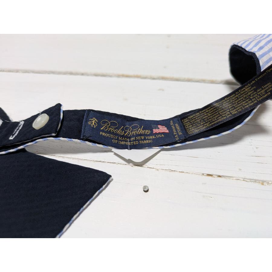 【並行輸入品】 ブルックスブラザーズ アメリカ製 シルク ボウタイ 蝶 ネクタイ ブルー メンズ Brooks Brothers necktie bowtie 001 | BROOKS BROTHERS | 04