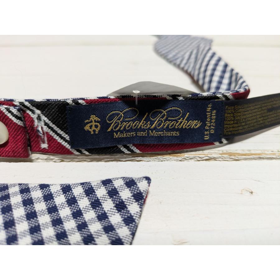 【並行輸入品】 ブルックスブラザーズ アメリカ製 シルク ボウタイ 蝶 ネクタイ ネイビー メンズ Brooks Brothers necktie bowtie 002 | BROOKS BROTHERS | 03