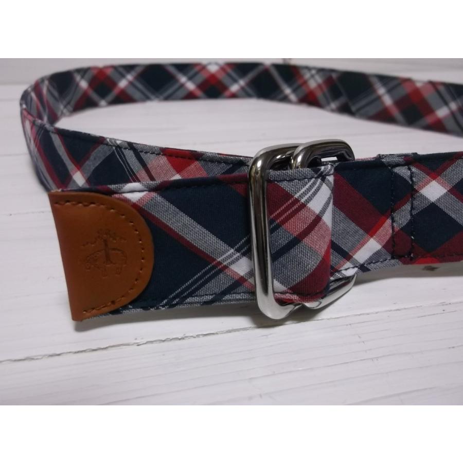 【並行輸入品】 ブルックスブラザーズ 布ベルト マドラスチェック 紺 ネイビー メンズ Brooks Brothers 083 | BROOKS BROTHERS | 03