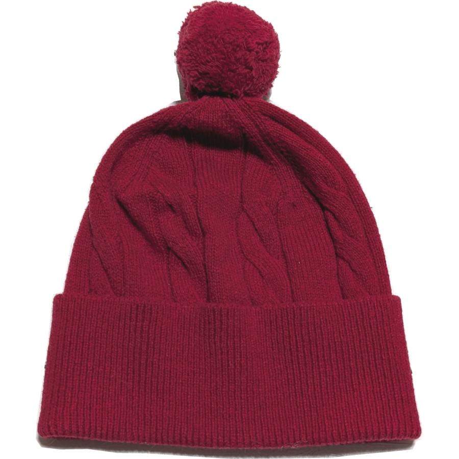 【並行輸入品】ブルックスブラザーズ ボンボン付き メリノウール ニットキャップ ニット帽 レッド メンズ レディース Brooks Brothers 093 | BROOKS BROTHERS