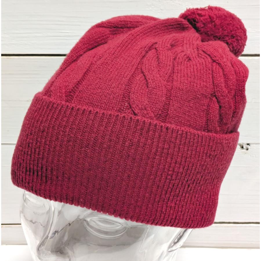 【並行輸入品】ブルックスブラザーズ ボンボン付き メリノウール ニットキャップ ニット帽 レッド メンズ レディース Brooks Brothers 093 | BROOKS BROTHERS | 01