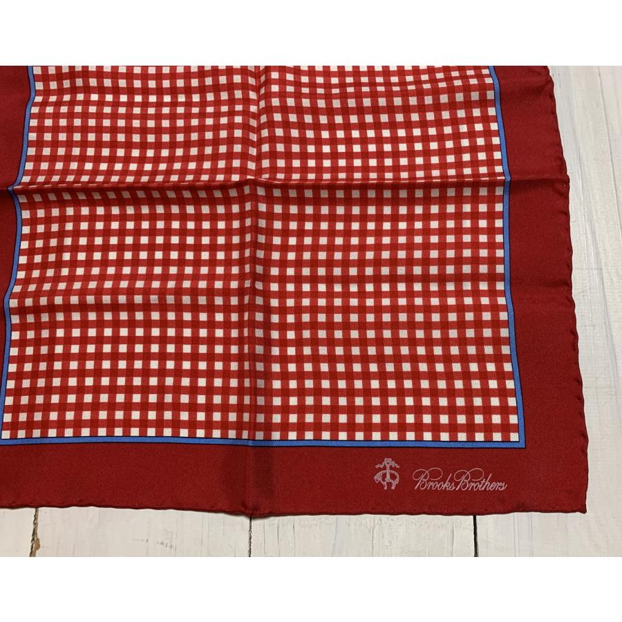 【並行輸入品】 ブルックスブラザーズ イタリア製 シルク ポケットチーフ レッド メンズ Brooks Brothers 113 | BROOKS BROTHERS | 01