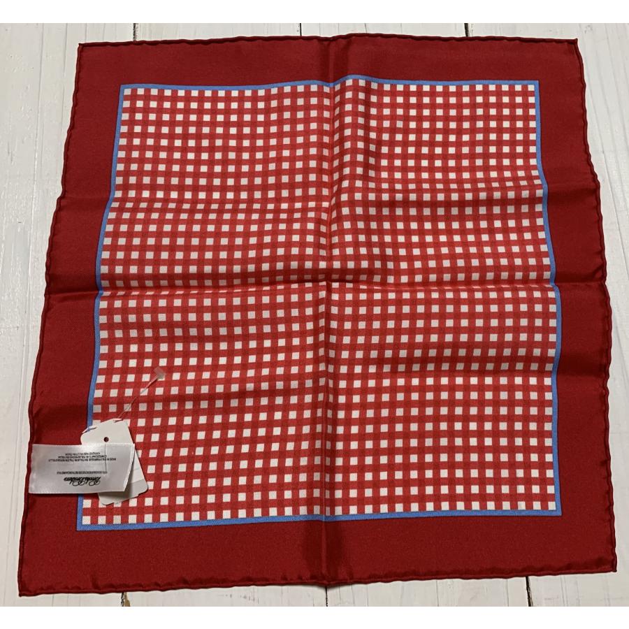 【並行輸入品】 ブルックスブラザーズ イタリア製 シルク ポケットチーフ レッド メンズ Brooks Brothers 113 | BROOKS BROTHERS | 04