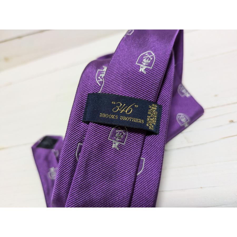 【並行輸入品】ブルックスブラザーズ アメリカ製 ネクタイ パープル メンズ Brooks Brothers silk necktie usa 127 | BROOKS BROTHERS | 03