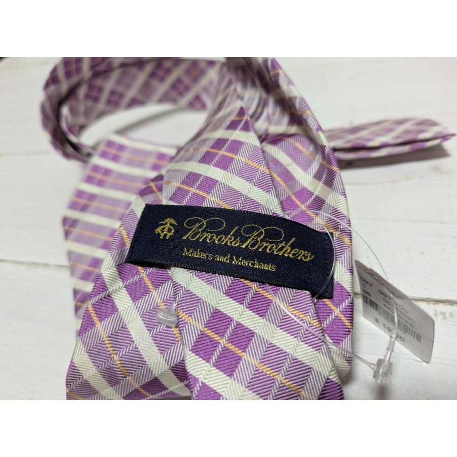 【並行輸入品】ブルックスブラザーズ アメリカ製 ネクタイ パープル系 メンズ Brooks Brothers silk necktie usa 130 | BROOKS BROTHERS | 03