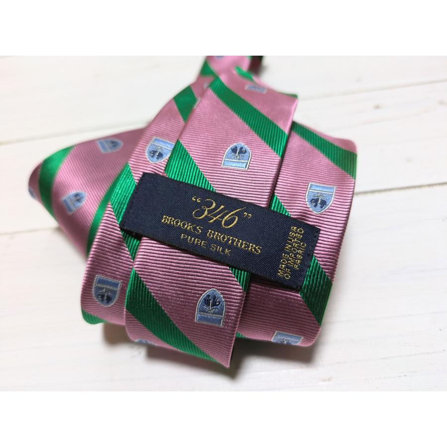 【並行輸入品】ブルックスブラザーズ アメリカ製 ネクタイ ピンク メンズ Brooks Brothers silk necktie usa 134 | BROOKS BROTHERS | 03