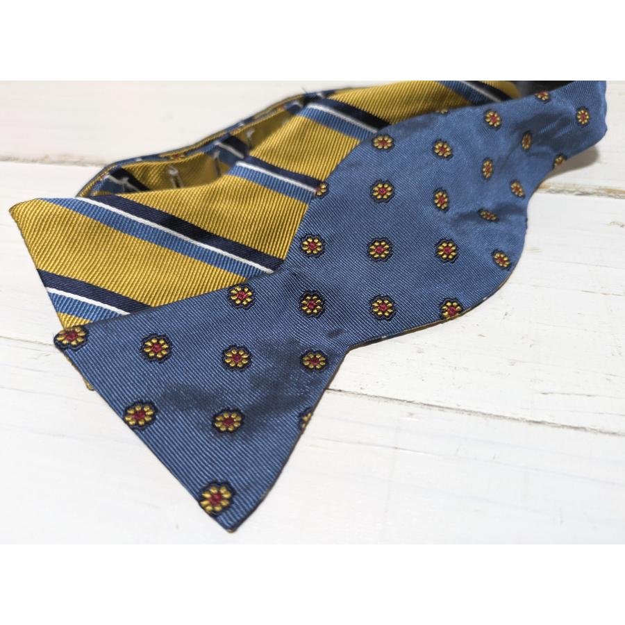 【並行輸入品】ブルックスブラザーズ アメリカ製 シルク ボウタイ 蝶ネクタイ ブルー系 イエロー系 メンズ Brooks Brothers necktie bowtie 159 | BROOKS BROTHERS | 01