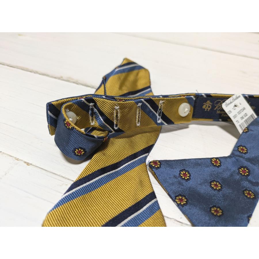 【並行輸入品】ブルックスブラザーズ アメリカ製 シルク ボウタイ 蝶ネクタイ ブルー系 イエロー系 メンズ Brooks Brothers necktie bowtie 159 | BROOKS BROTHERS | 02