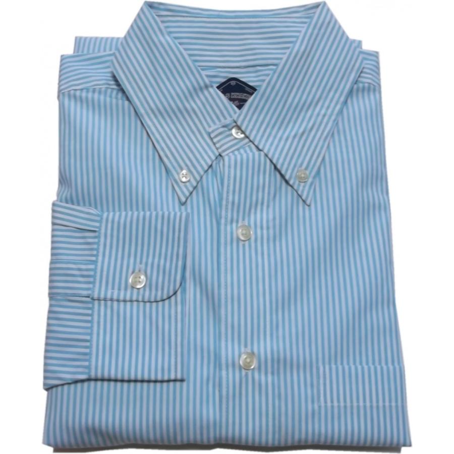 C.P. COMPANY　ボタンダウンシャツ　ストライプ　ブルー BILLS KHAKIS（ビルズカーキ） ボタンダウンシャツ ストライプ ブルー
