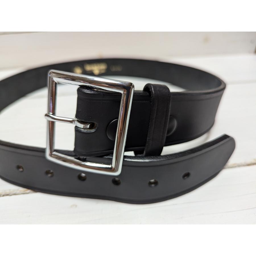 ボストンレザー アメリカ製 本革製 レザー ギャリソン ベルト 黒 ブラック メンズ BOSTON LEATHER BELT BLACK 001 |  | 02