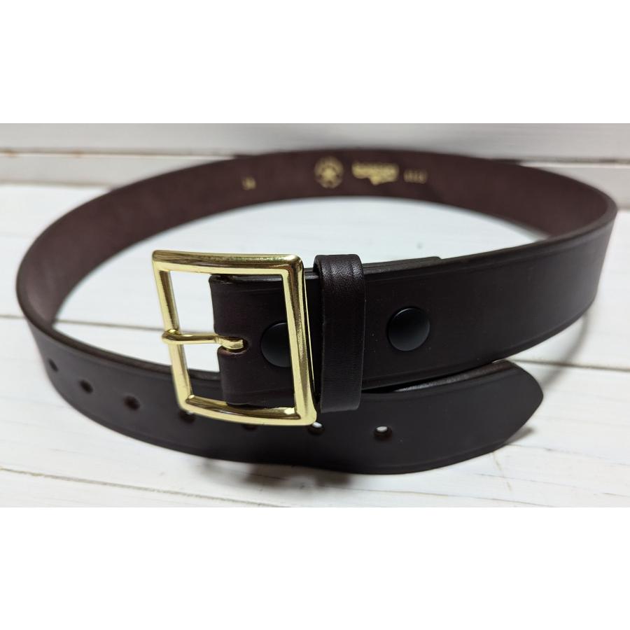 ボストンレザー アメリカ製 本革製 レザー ギャリソン ベルト 茶 ブラウン メンズ BOSTON LEATHER BELT BROWN 002 |  | 03
