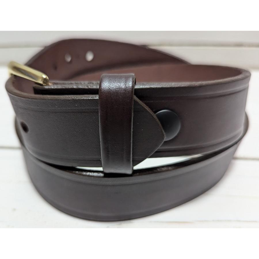 ボストンレザー アメリカ製 本革製 レザー ベルト 茶 ブラウン メンズ BOSTON LEATHER BELT BROWN 004 |  | 01