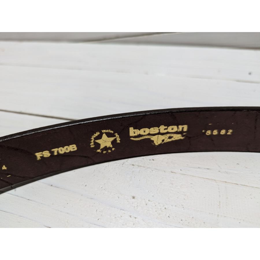 ボストンレザー アメリカ製 本革製 レザー ベルト 黒 ブラック メンズ BOSTON LEATHER BELT BLACK 005 |  | 05