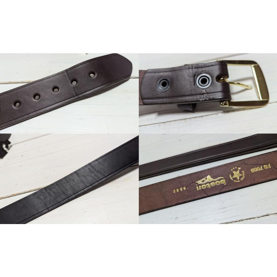 ボストンレザー アメリカ製 本革製 レザー ギャリソン ベルト 黒 ブラック メンズ BOSTON LEATHER BELT BLACK 008 |  | 09