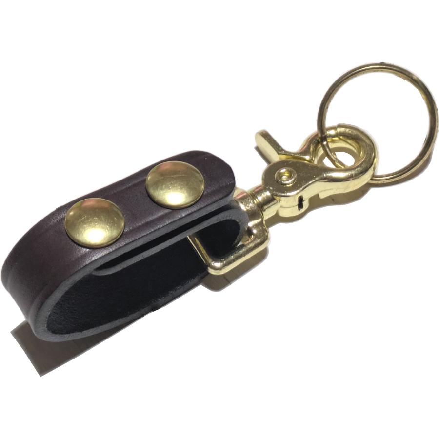 ボストンレザー アメリカ製 本革製 レザー キーホルダー 茶 ブラウン BOSTON LEATHER key holder keyring keychain BROWN 002 | 
