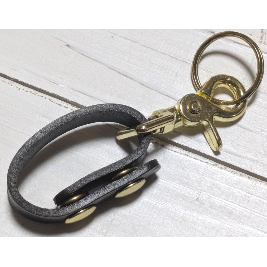 ボストンレザー アメリカ製 本革製 レザー キーホルダー 茶 ブラウン BOSTON LEATHER key holder keyring keychain BROWN 002 |  | 03