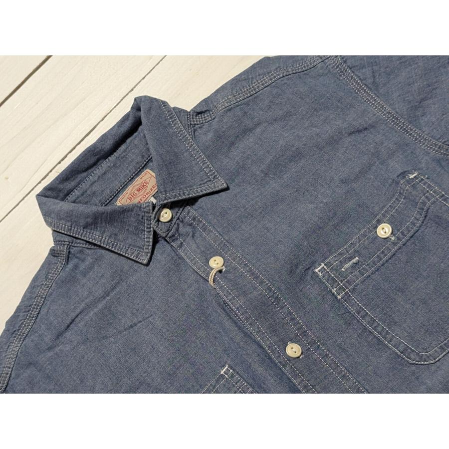 BIG MIKE（ビッグマイク） 長袖 シャンブレー ワークシャツ メンズ BIG