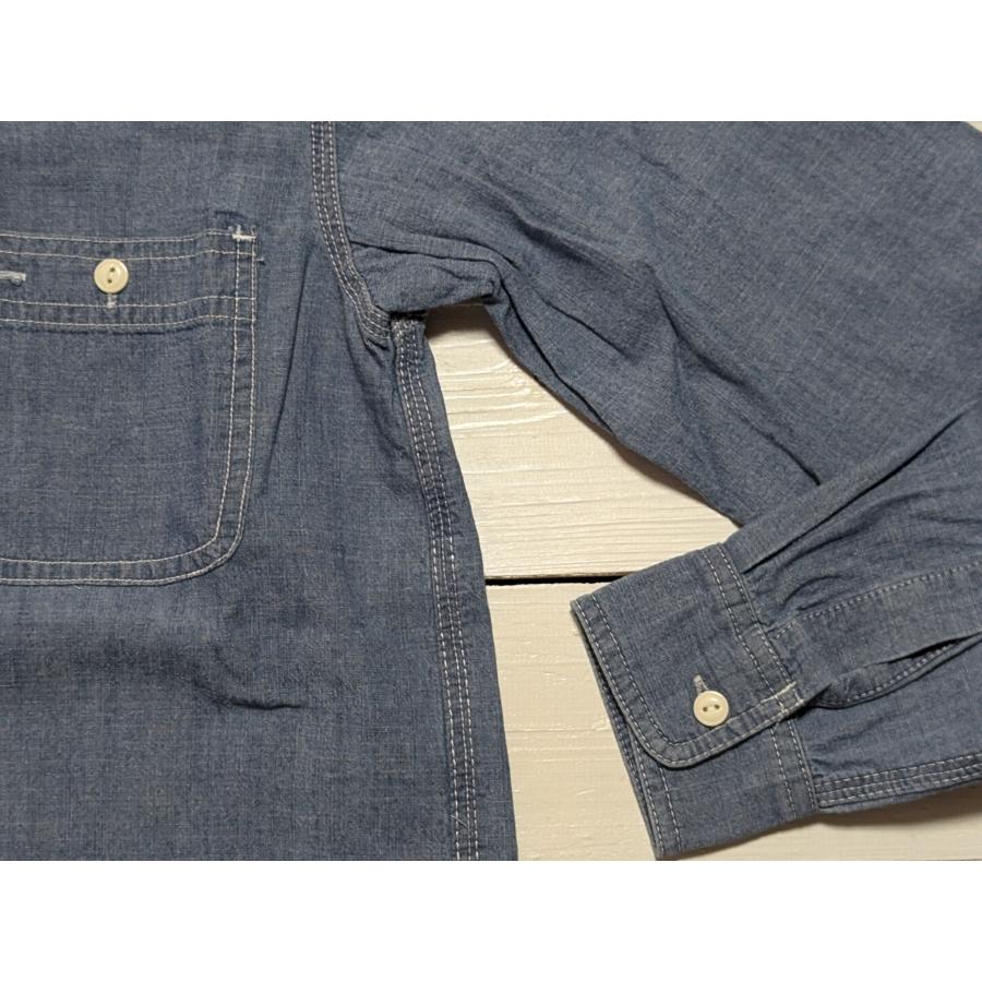 BIG MIKE（ビッグマイク） 長袖 シャンブレー ワークシャツ メンズ BIG