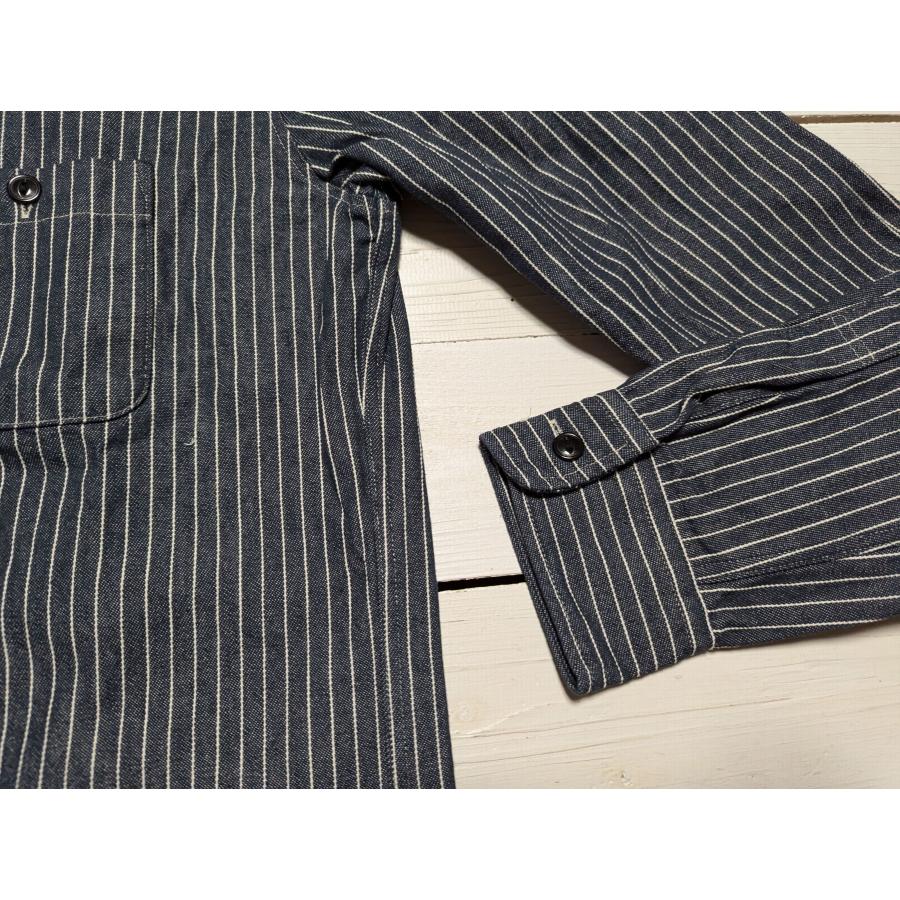 ビッグマイク 長袖 ヒッコリーストライプ ワークシャツ メンズ BIG MIKE HICKORY STRIPE WORK SHIRTS bigmike 014 | BIG MIKE | 11