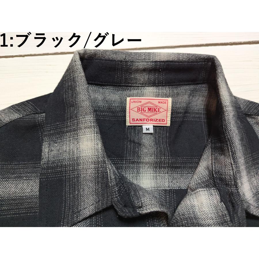 ビッグマイク ライトフランネル L/Sシャツ メンズ BIG MIKE LIGHT FLANNEL SHIRTS 25ss 017 | BIG MIKE | 03