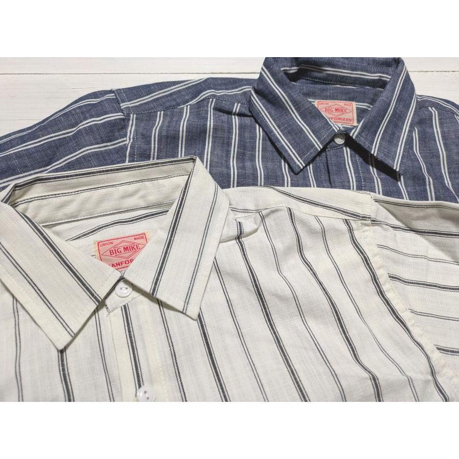ビッグマイク ストライプ シャンブレー L/Sシャツ メンズ BIG MIKE STRIPE CHAMBRAY SHIRTS  bigmike 020 | BIG MIKE | 05