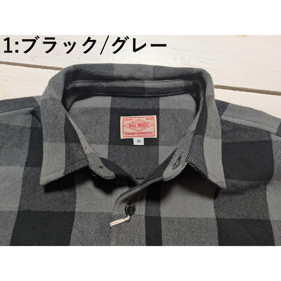 ビッグマイク 長袖 ヘビーフランネルシャツ メンズ BIG MIKE HEAVY FLANNEL SHIRTS 25aw bigmike 021 | BIG MIKE | 05
