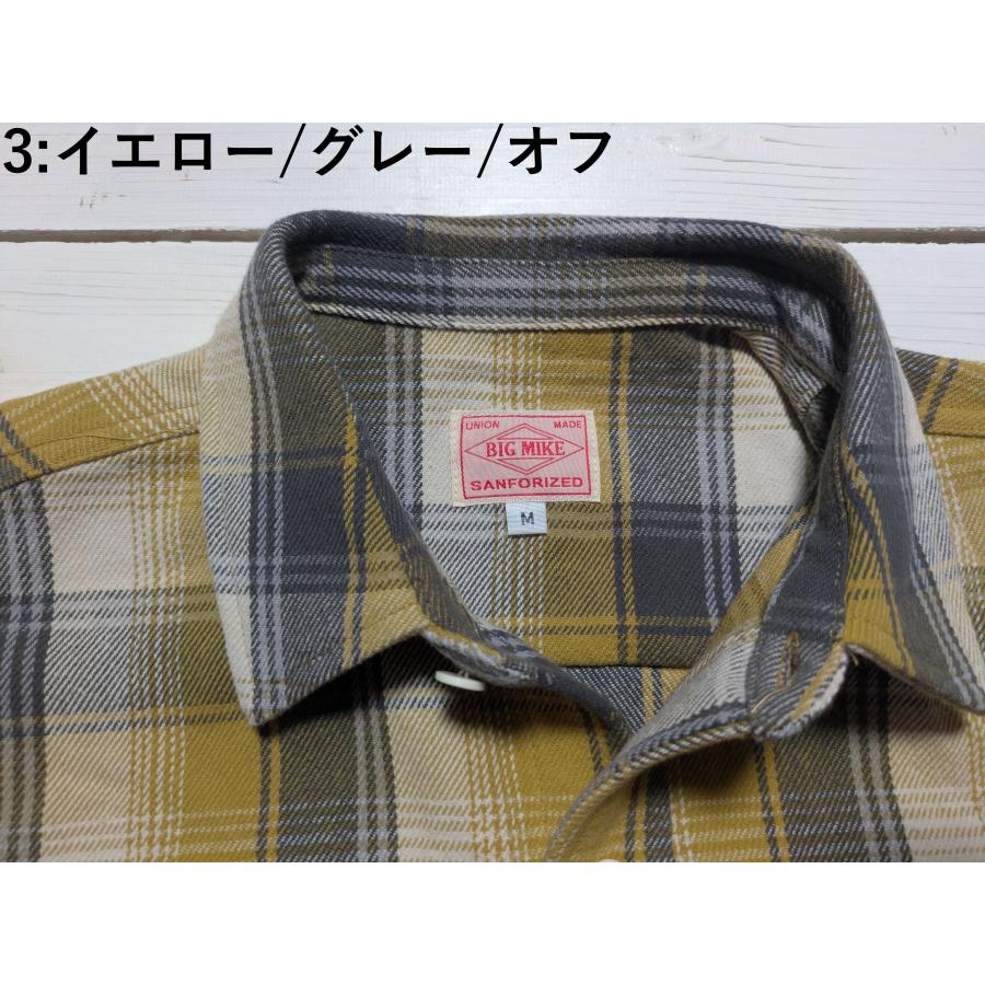 ビッグマイク 長袖 ヘビーフランネルシャツ メンズ BIG MIKE HEAVY FLANNEL SHIRTS 25aw bigmike 021 | BIG MIKE | 07