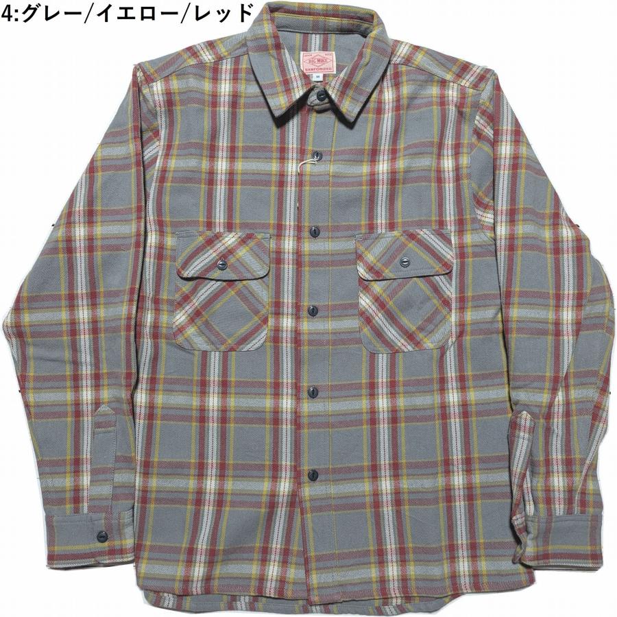 ビッグマイク 長袖 ヘビーフランネルシャツ メンズ BIG MIKE HEAVY FLANNEL SHIRTS 25aw bigmike 021 | BIG MIKE | 04