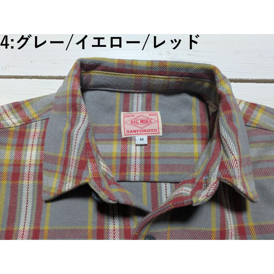 ビッグマイク 長袖 ヘビーフランネルシャツ メンズ BIG MIKE HEAVY FLANNEL SHIRTS 25aw bigmike 021 | BIG MIKE | 08