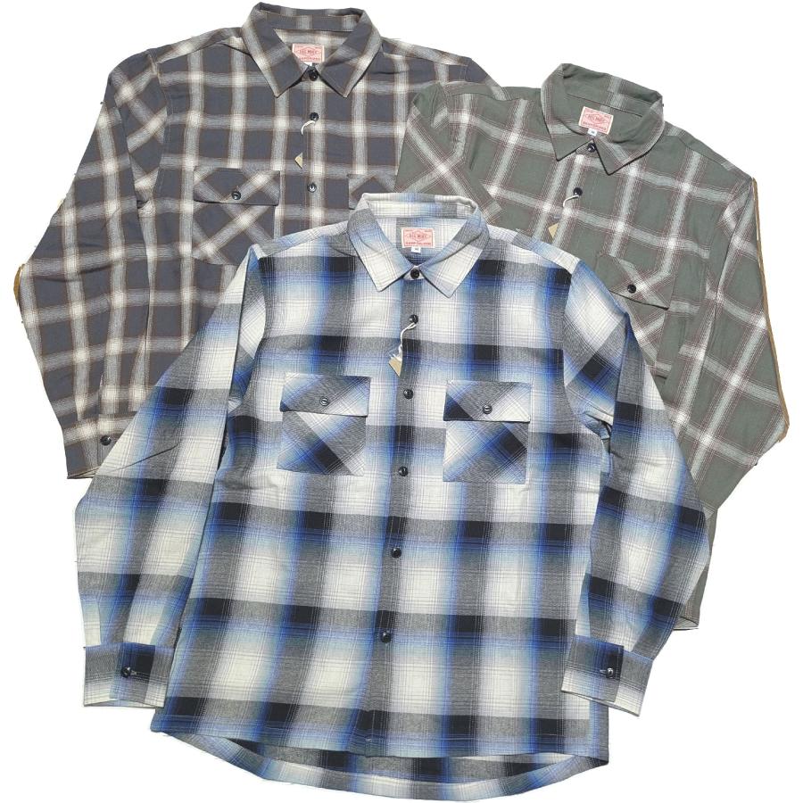 ビッグマイク ライトフランネル L/Sシャツ メンズ BIG MIKE LIGHT FLANNEL SHIRTS 26ss 028 | BIG MIKE