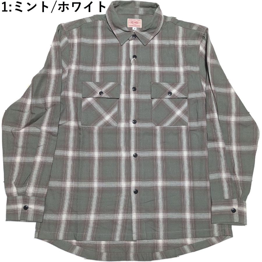ビッグマイク ライトフランネル L/Sシャツ メンズ BIG MIKE LIGHT FLANNEL SHIRTS 26ss 028 | BIG MIKE | 01