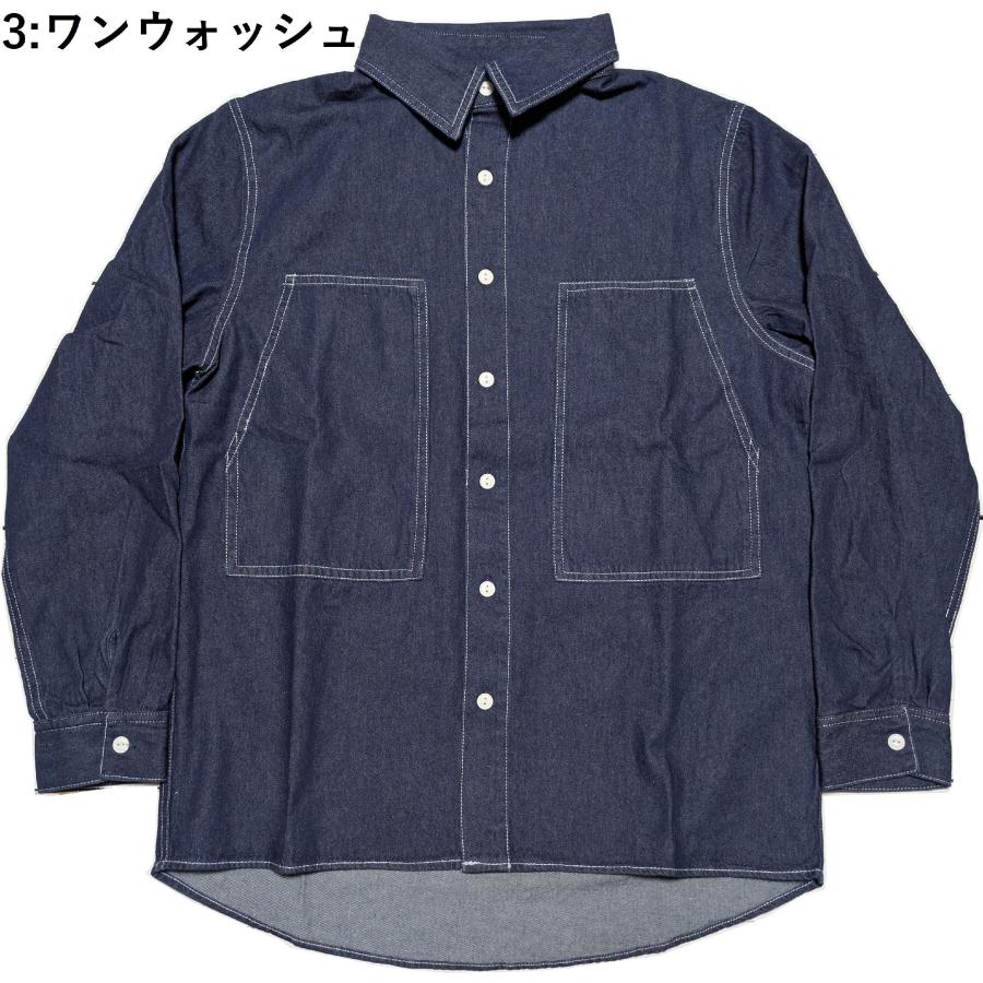 ビッグマイク デニム ユーティリティ L/S シャツ メンズ 長袖 BIG MIKE DENIM SHIRTS  bigmike 031 | BIG MIKE | 03