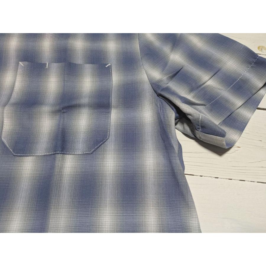 ビッグマイク レーヨン混 オンブレスリット S/S シャツ メンズ BIG MIKE RAYON OMBRE SLIT S/S SHIRTS 26ss bigmike 047 | BIG MIKE | 16