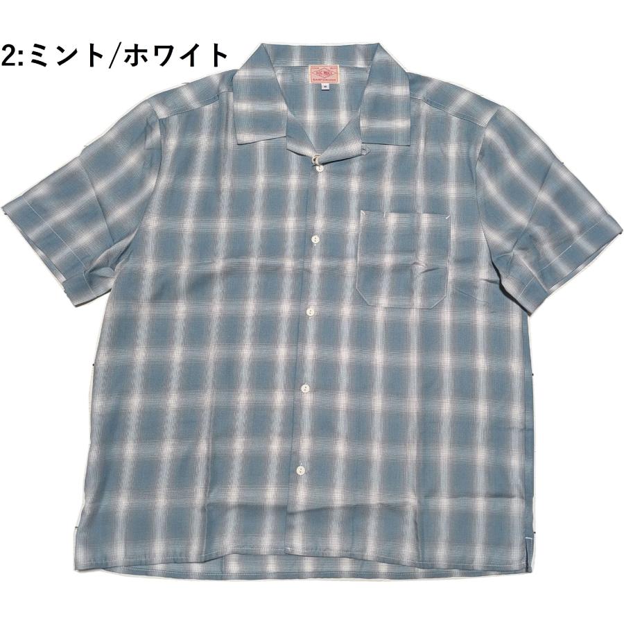 ビッグマイク レーヨン混 オンブレスリット S/S シャツ メンズ BIG MIKE RAYON OMBRE SLIT S/S SHIRTS 26ss bigmike 047 | BIG MIKE | 02