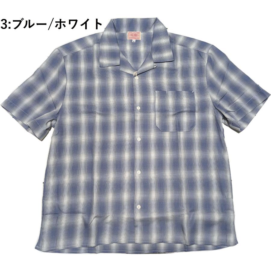 ビッグマイク レーヨン混 オンブレスリット S/S シャツ メンズ BIG MIKE RAYON OMBRE SLIT S/S SHIRTS 26ss bigmike 047 | BIG MIKE | 03