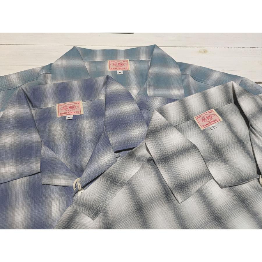 ビッグマイク レーヨン混 オンブレスリット S/S シャツ メンズ BIG MIKE RAYON OMBRE SLIT S/S SHIRTS 26ss bigmike 047 | BIG MIKE | 04