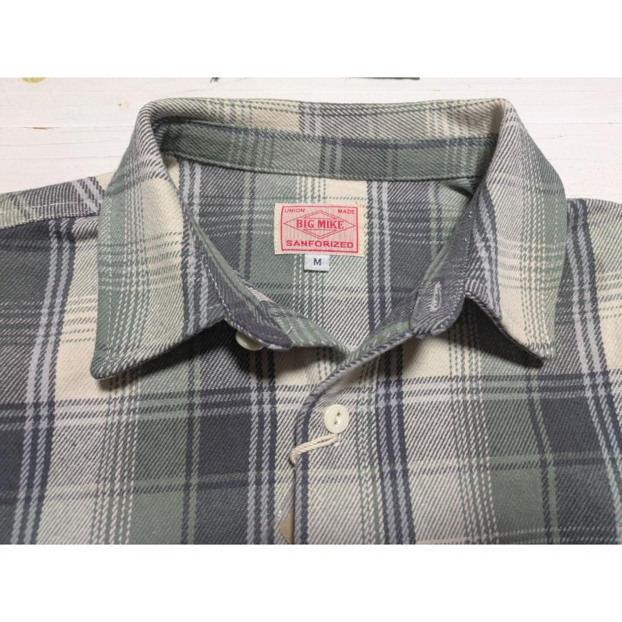 ビッグマイク 長袖 ヘビー フランネル シャツ メンズ チェック ネルシャツ BIG MIKE HEAVY FLANNEL SHIRTS 26aw bigmike 075 | BIG MIKE | 18