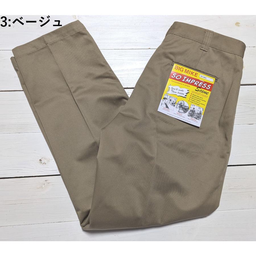 BIG MIKE（ビッグマイク） T/C ツイル ピンタック チノパンツ メンズ
