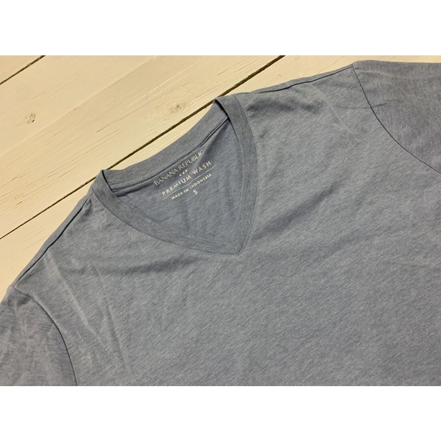 バナナリパブリック 半袖 Vネック Tシャツ ブルー BANANA REPUBLIC 011｜shufflestore｜04