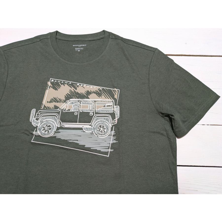 【並行輸入品】 バナナリパブリック 半袖 プリント Tシャツ グリーン メンズ BANANA REPUBLIC 087 | BANANA REPUBLIC | 01
