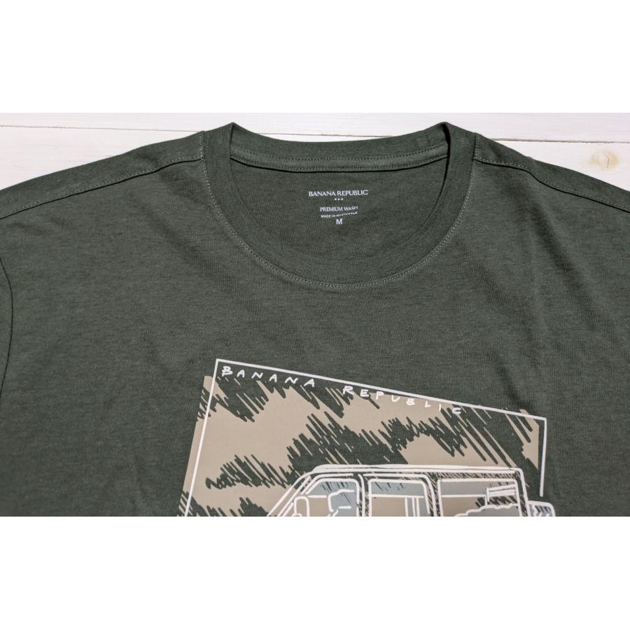 【並行輸入品】 バナナリパブリック 半袖 プリント Tシャツ グリーン メンズ BANANA REPUBLIC 087 | BANANA REPUBLIC | 04