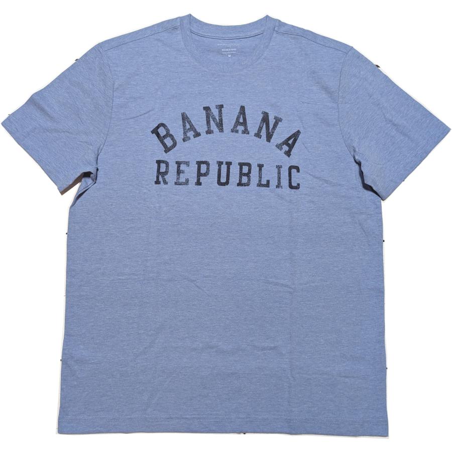 【並行輸入品】 バナナリパブリック 半袖 プリント Tシャツ ブルー メンズ BANANA REPUBLIC 088 | BANANA REPUBLIC