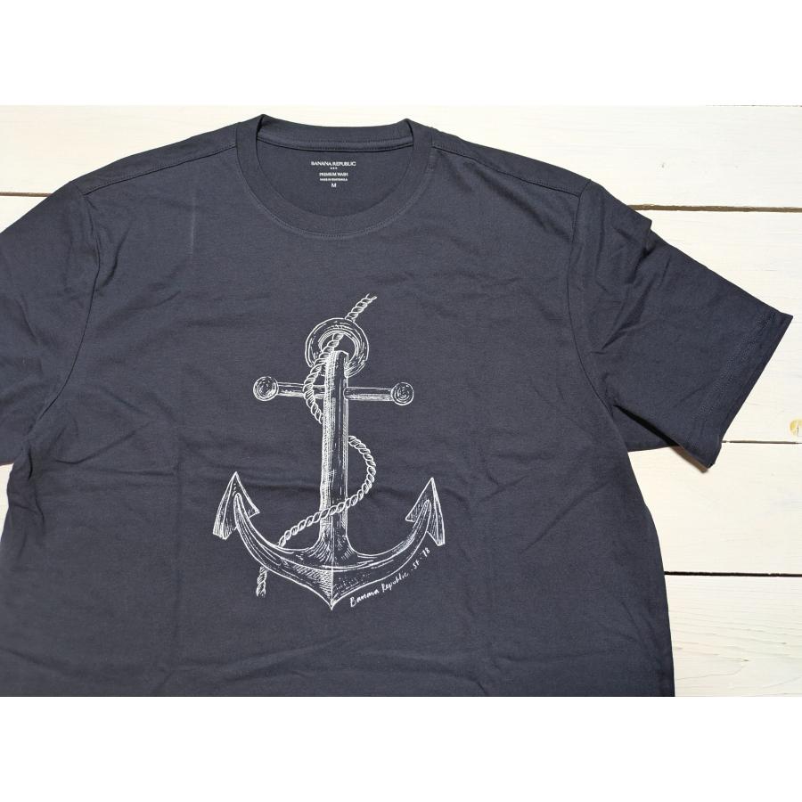 【並行輸入品】 バナナリパブリック 半袖 プリント Tシャツ ネイビー メンズ BANANA REPUBLIC 092 | BANANA REPUBLIC | 01