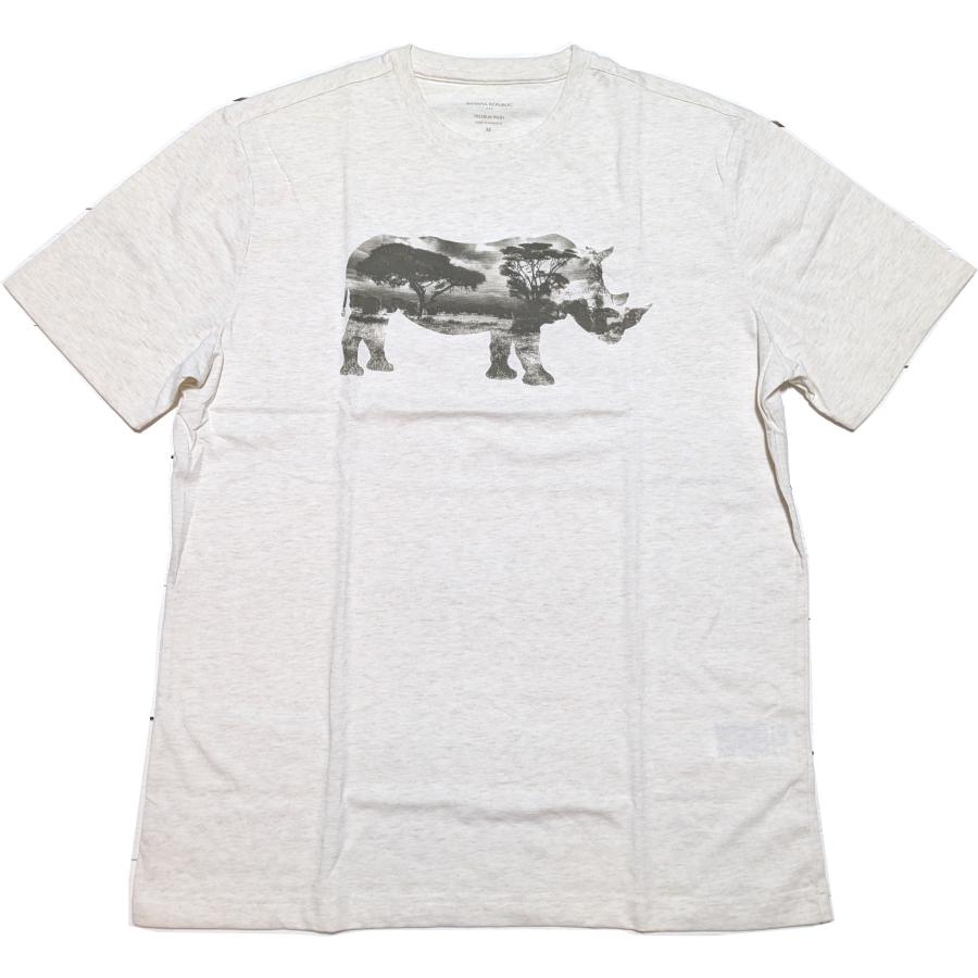 【並行輸入品】 バナナリパブリック 半袖 プリント Tシャツ オートミール メンズ BANANA REPUBLIC 093 | BANANA REPUBLIC