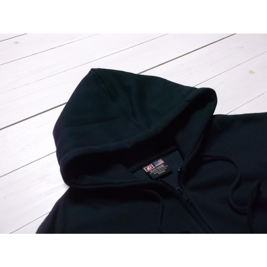 ベイサイド アメリカ製 ジップアップ スウェットパーカ ネイビー メンズ BAYSIDE SWEAT PARKA USA 001 |  | 04