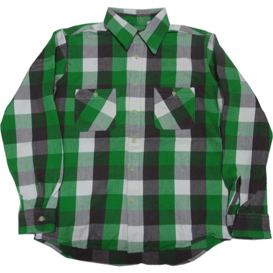 カムコ ヘビーコットン フランネルシャツ グリーン メンズ CAMCO FLANNEL SHIRTS 003 | CAMCO