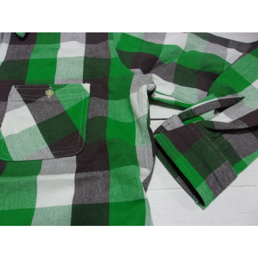 カムコ ヘビーコットン フランネルシャツ グリーン メンズ CAMCO FLANNEL SHIRTS 003 | CAMCO | 02