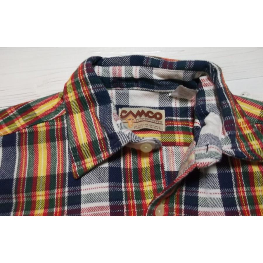 CAMCO（カムコ） ヘビーコットン フランネルシャツ ネイビー メンズ
