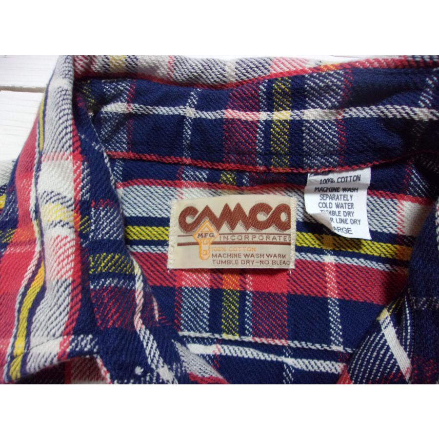 カムコ ヘビーコットン フランネルシャツ ネイビー メンズ CAMCO FLANNEL SHIRTS 007 | CAMCO | 05